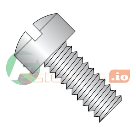 #10-24 X 1-1/8 In Slotted Fillister Machine Screw, Plain 18-8 Stainless Steel, 2000 PK